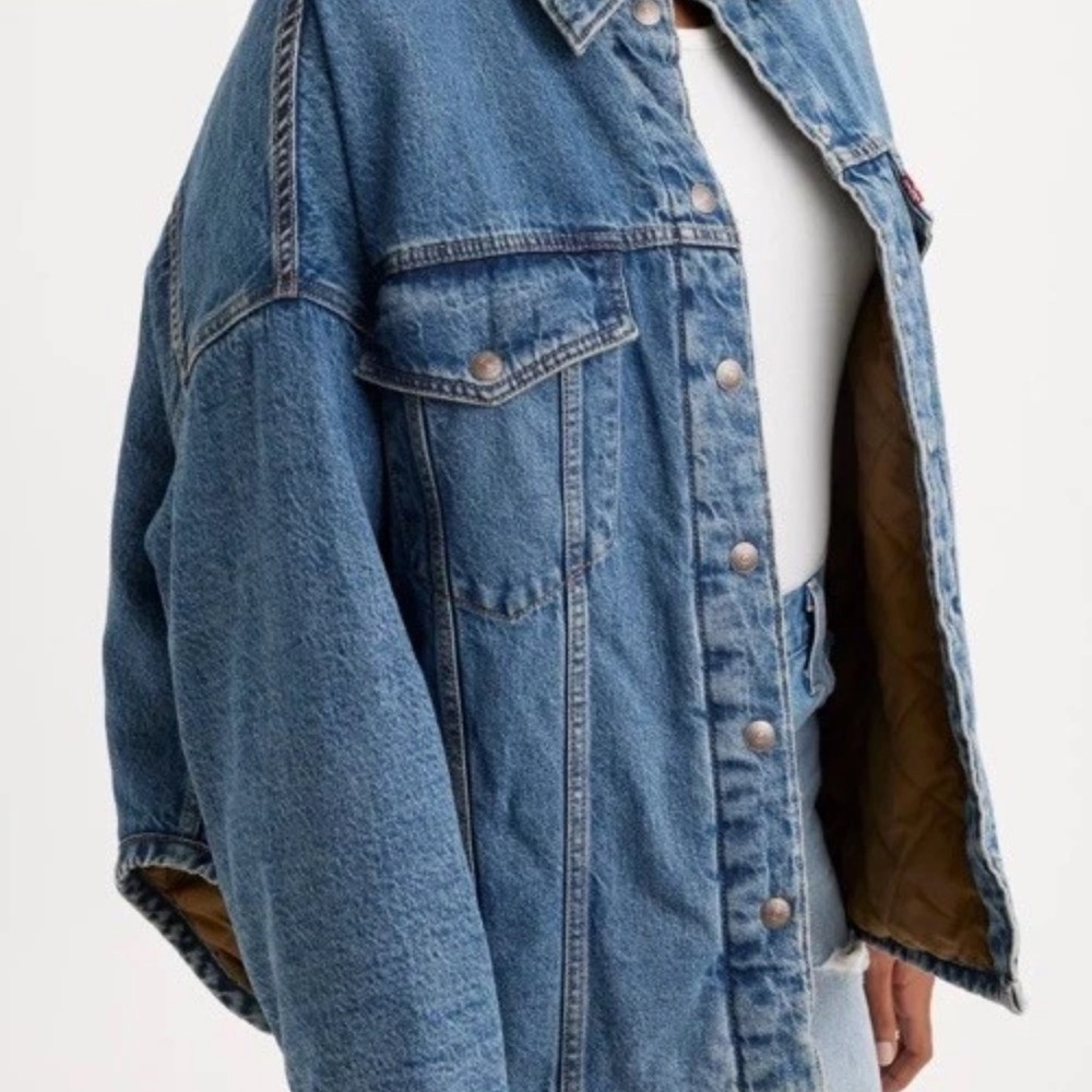 Levi's Denim Women’s Fly trucker oversized jacket